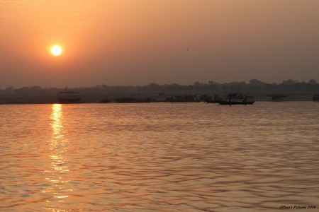 Zonsopgang Ganges India